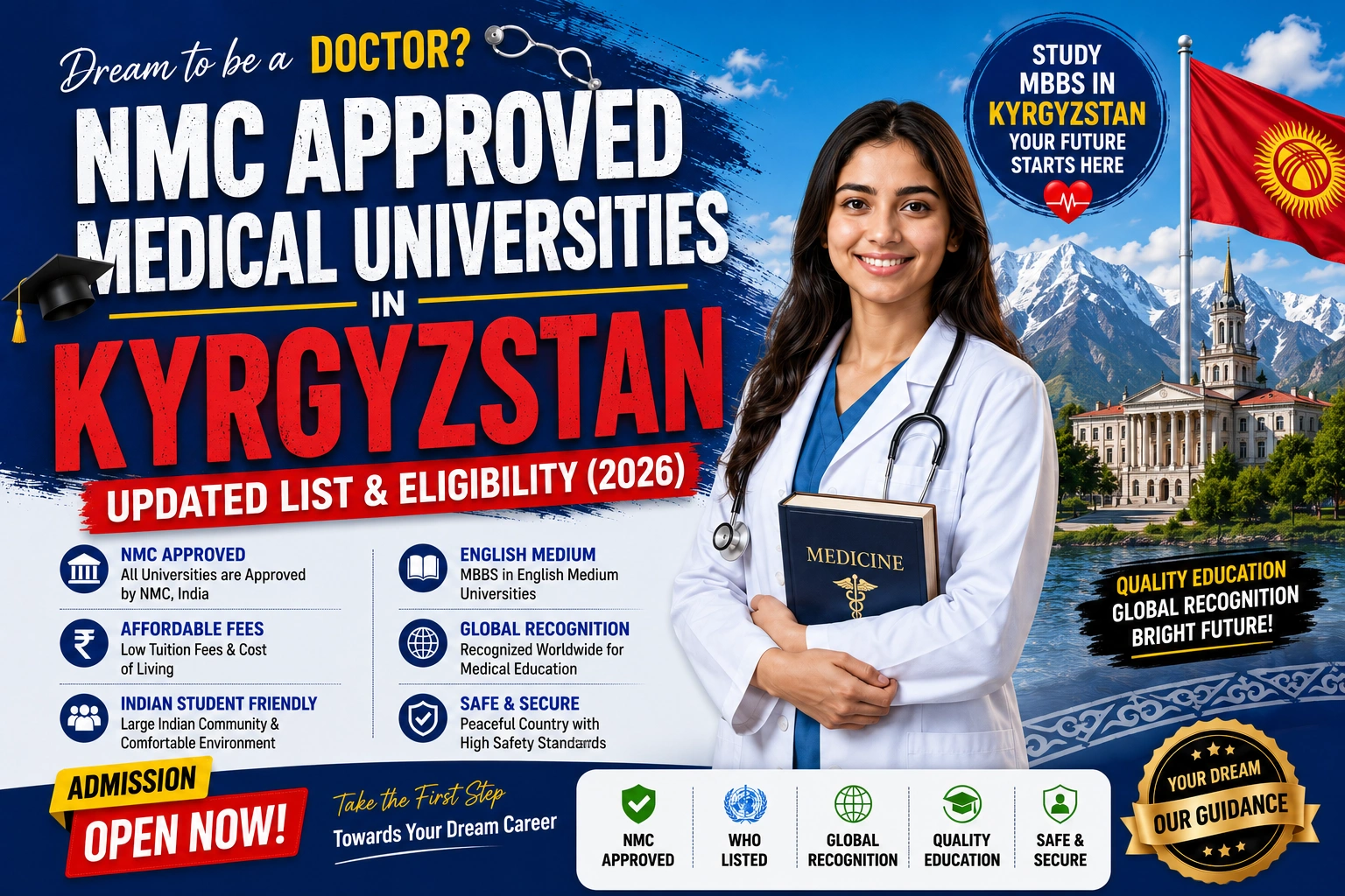 NMC Approved Medical Universities in Kyrgyzstan: Updated List & Eligibility (2026)